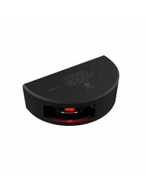 1nm 112,5° Port sidelight, black w/2,5 meter cable