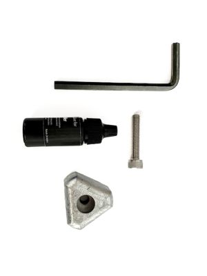 Anodo zinco triangolare, 3 Pale, 22