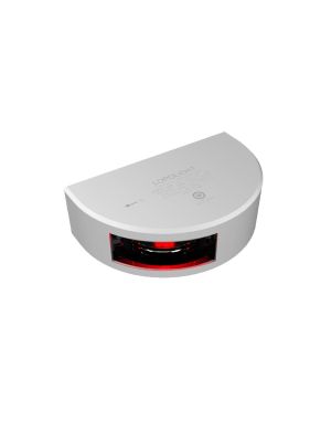 2nm 112,5° Port sidelight, vertical mount, white w/2,5 meter cable