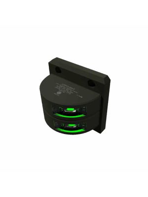 3nm 112,5° Starboard sidelight, double w/2,5 meter cables, black