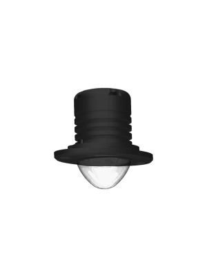 6W  Spreader/deck light, black, 6°, flush mnt, dimmable