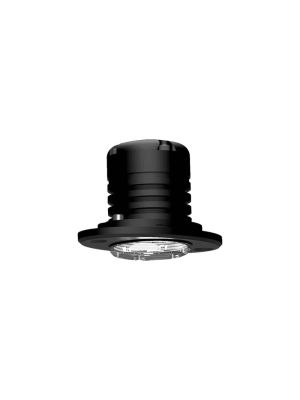 6W  Spreader/deck light, black, 36°, flush mnt, dimmable