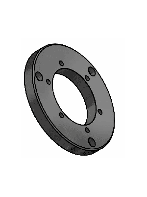 Circular Baseplate for horizontal mount lights PE