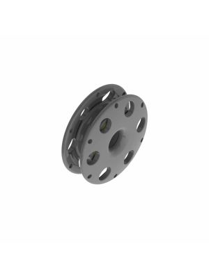 Bozzello KB8C per scotta Ø 8mm,con puleggia autolubrificante ad alto carico di lavoro