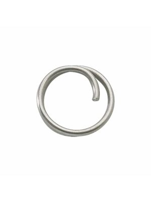 Anello portachiavi, Ø interno 9.5mm, filo 1mm, in acciaio inox