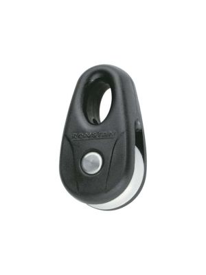 Micro bozzello KiteBlock con puleggia 16mm (2 pezzi) - Nero