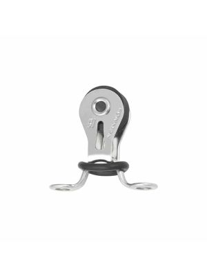 Bozzello Ø15mm, con cavallotto e anello di gomma, per scotta Max. Ø5mm