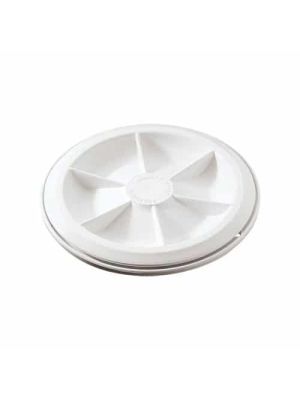 Tappo d'ispezione Ø 106mm, foro Ø 122mm, colore bianco