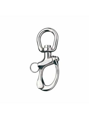 Moschettone, Ø apertura 26mm, lunghezza 122mm, con sgancio rapido