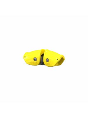 Strozzascotte a camma galleggiante con
maniglia colore giallo